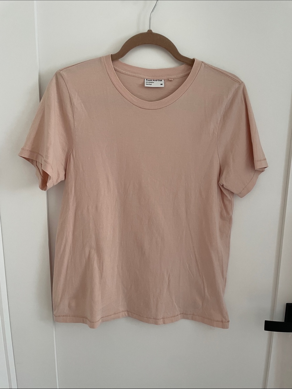 Frank and Oak - Everyday Crew Neck Tee in Soft Blush